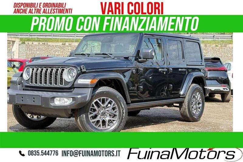 Nuova Jeep Wrangler Unlimited Sahara 272 CV (200 kW) 2025 Nero SUV