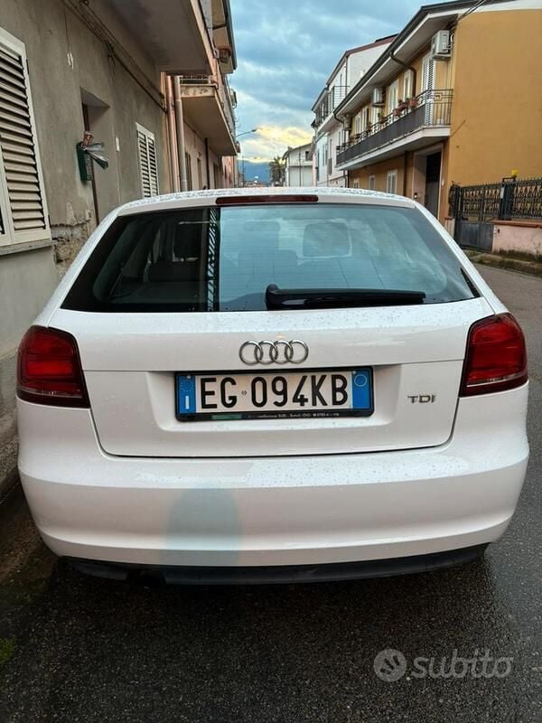 Usata Audi A3 Young 90 CV (66 kW) 2011 Bianco Berlina