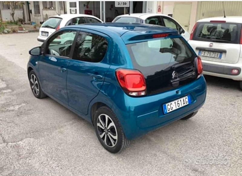 Usata Citroën C1 Shine 72 CV (52 kW) 2021 Blu Utilitaria