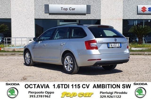 Usata Skoda Octavia Ambition 116 CV (85 kW) 2019 Argento metallizzato Station wagon