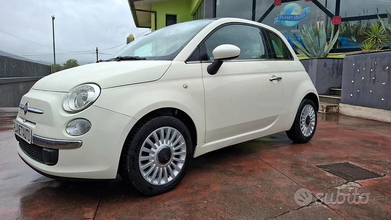 Usata Fiat 500 Lounge 69 CV (50 kW) 2009 Bianco Cabrio