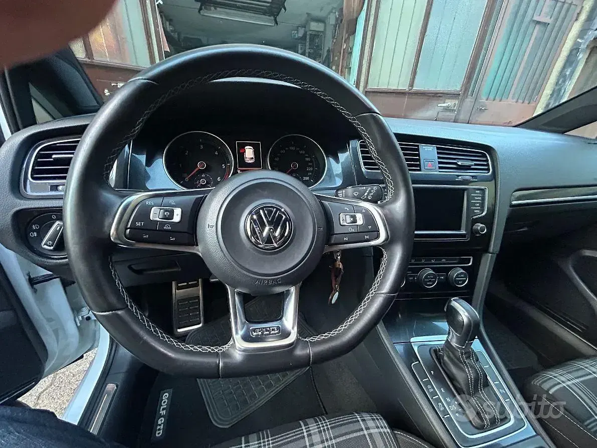 Usata VW Golf VII GTD 150 CV (110 kW) 2017 Bianco Berlina