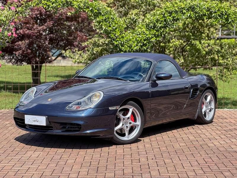 Blu/azzurro Usata 2004 Porsche 986 Boxster Cabrio | 25.000 € (Buon prezzo) - Immagine 1/4