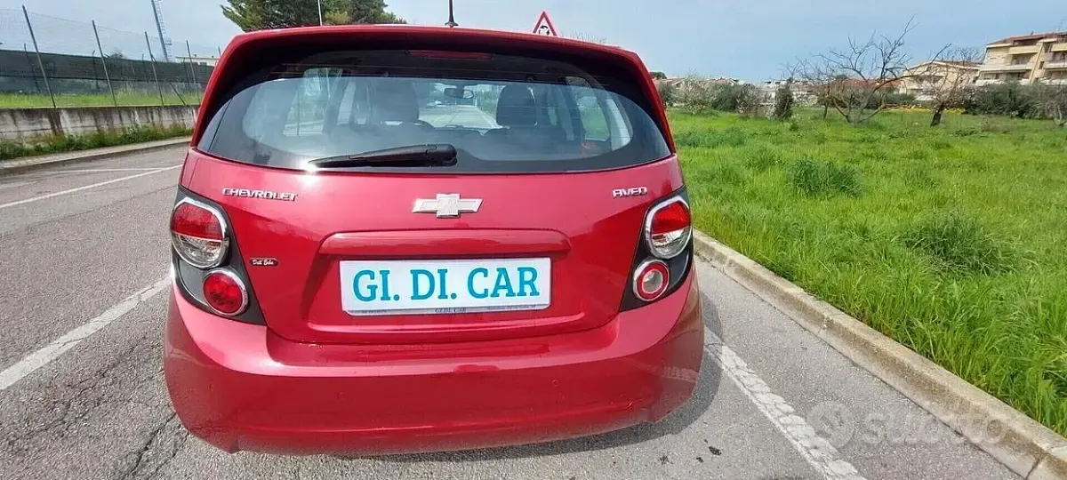 Usata Chevrolet Aveo 95 CV (69 kW) 2013 Rosso Berlina