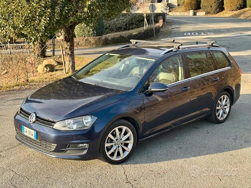 Usata VW Golf VII Highline 150 CV (110 kW) 2013 Blu Station wagon