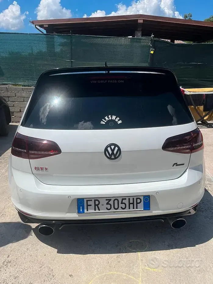 Usata VW Golf VII GTI Clubsport 265 CV (194 kW) 2016 Bianco Berlina