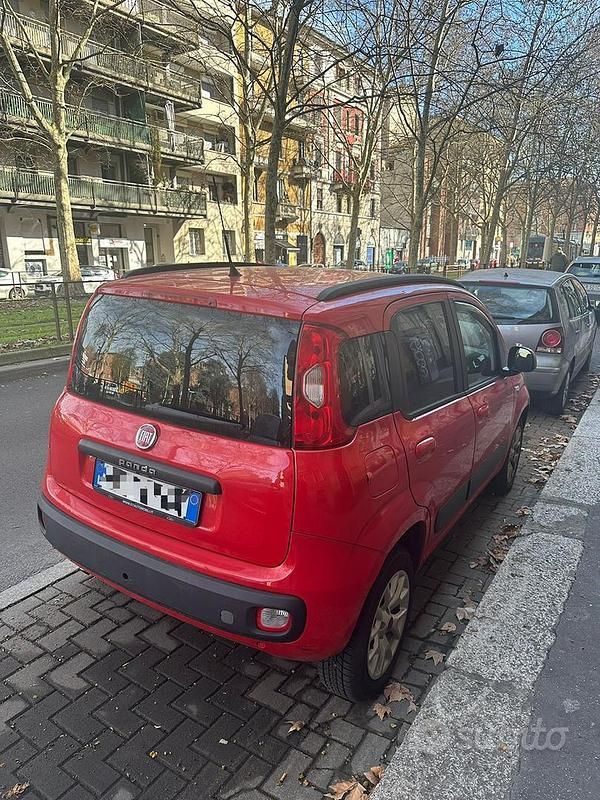 Usata Fiat Panda 2017 Rosso Utilitaria
