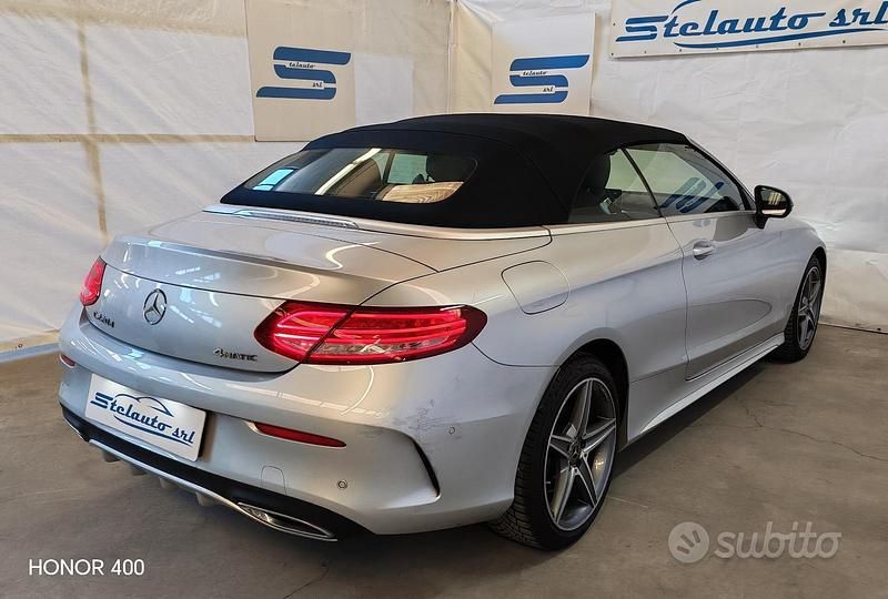 Usata Mercedes C220 Premium 170 CV (125 kW) 2018 Grigio Cabrio