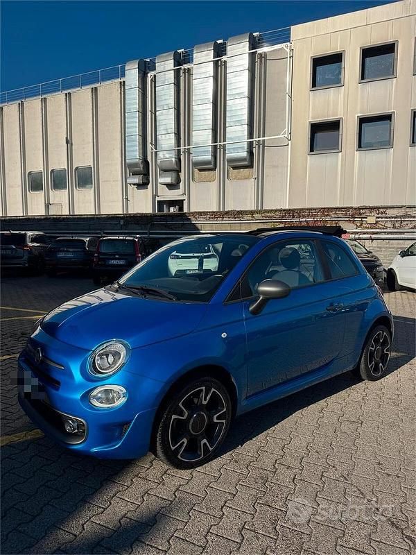 Usata Fiat 500 69 CV (50 kW) 2019 Blu Cabrio