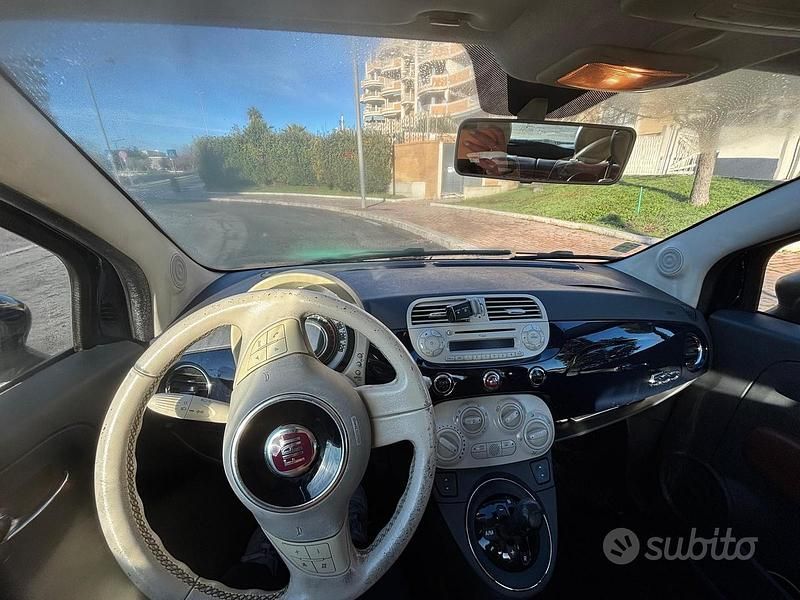 Usata Fiat 500 Lounge 100 CV (73 kW) 2010 Blu Berlina
