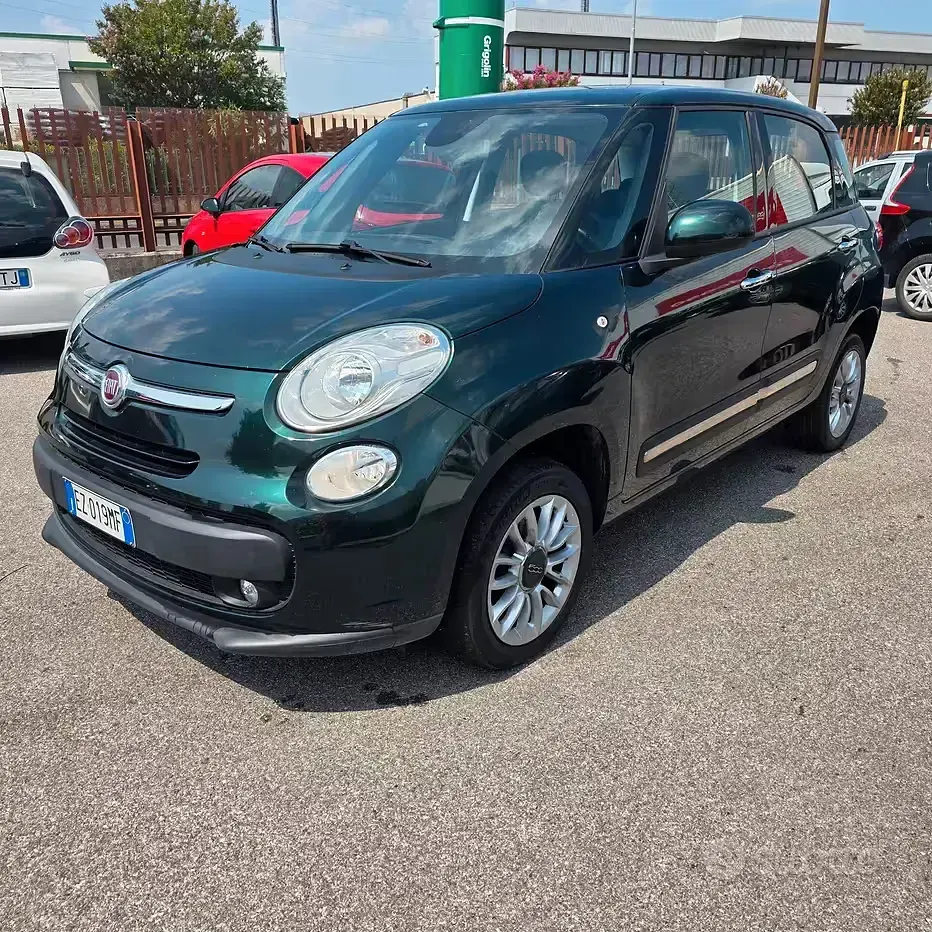 Usata Fiat 500L Living 80 CV (58 kW) 2015 Verde Monovolume