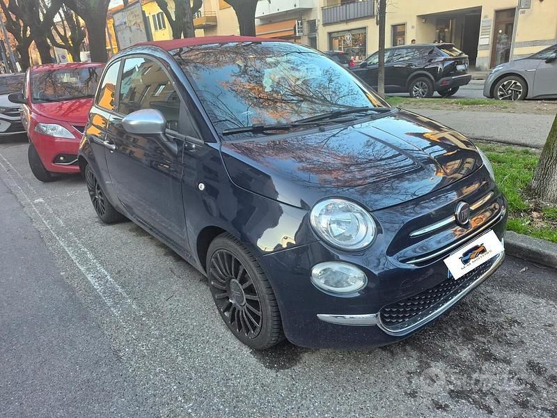 Usata Fiat 500 Lounge 85 CV (62 kW) 2012 Blu Cabrio