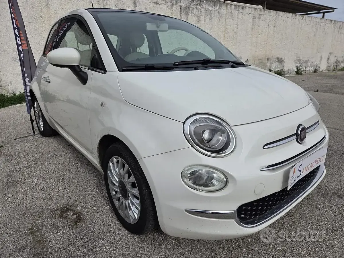 Usata Fiat 500 Easy 69 CV (50 kW) 2018 Bianco Berlina