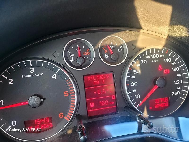 Usata Audi A3 140 CV (102 kW) 2006 Nero Utilitaria