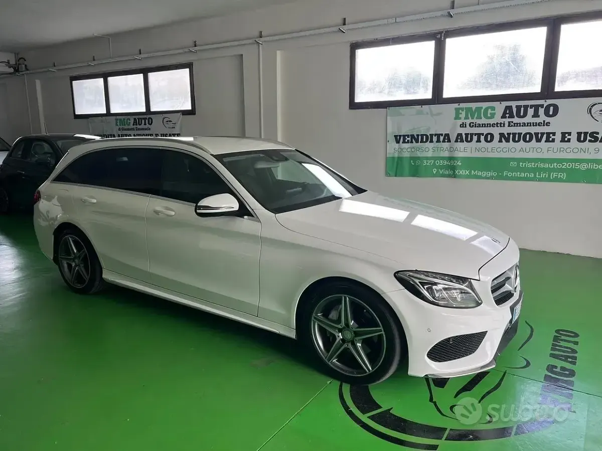 Usata Mercedes C220 Premium 170 CV (125 kW) 2016 Bianco Station wagon
