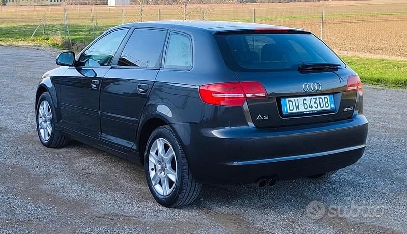 Usata Audi A3 Ambition 105 CV (77 kW) 2009 Nero Utilitaria