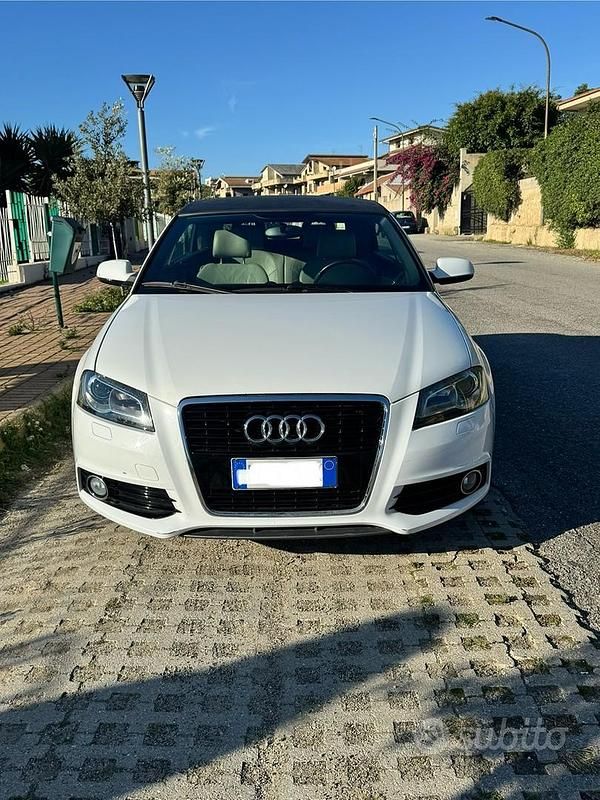 Bianco Usata 2012 Audi A3 Cabriolet Cabrio | 8500 € (Ottimo prezzo) - Immagine 1/4