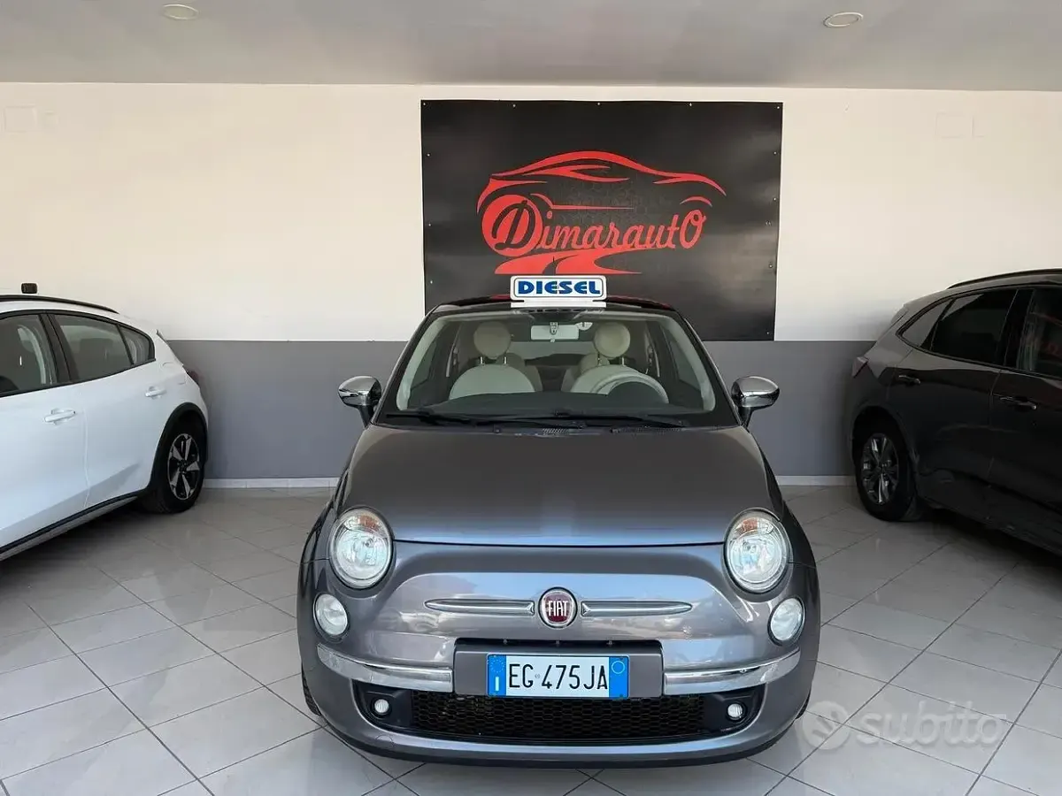 Usata Fiat 500 75 CV (55 kW) 2011 Grigio Utilitaria
