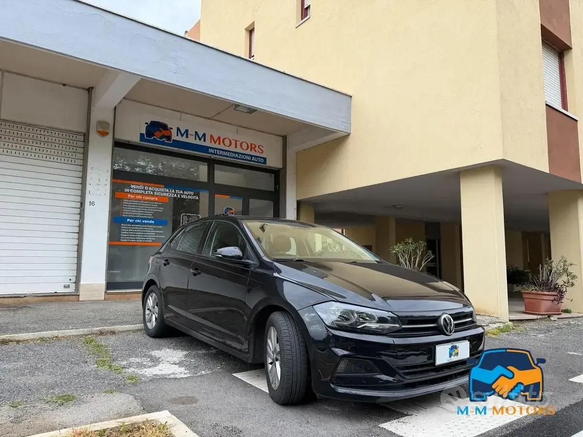 Usata VW Polo Comfortline 95 CV (69 kW) 2019 Nero Utilitaria
