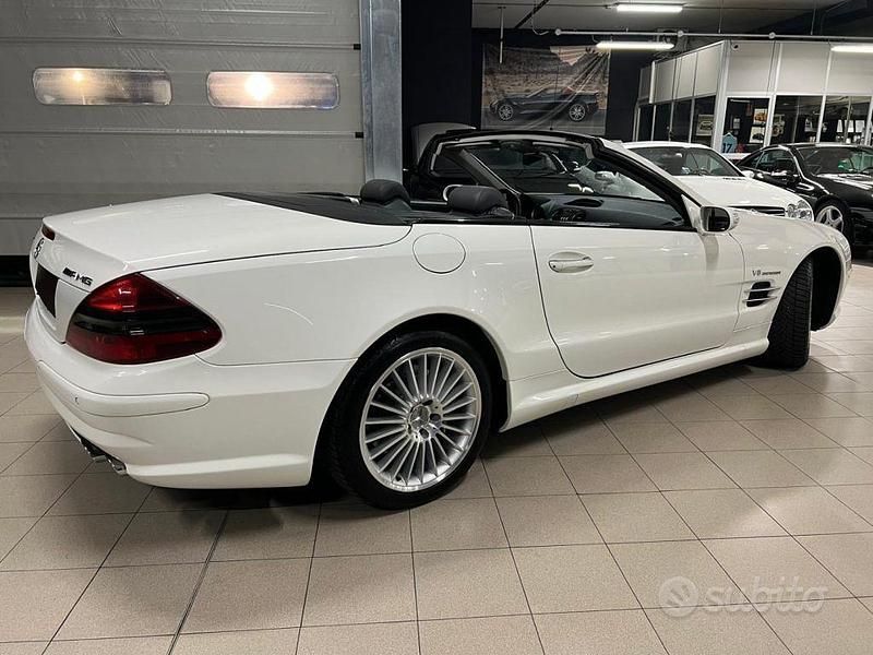 Usata Mercedes SL55 AMG AMG 500 CV (367 kW) 2005 Bianco Cabrio