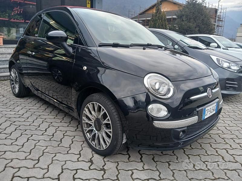 Usata Fiat 500C Lounge 69 CV (50 kW) 2012 Nero Cabrio