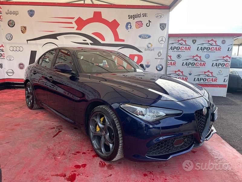 Usata Alfa Romeo Giulia Veloce 280 CV (205 kW) 2020 Blu Berlina
