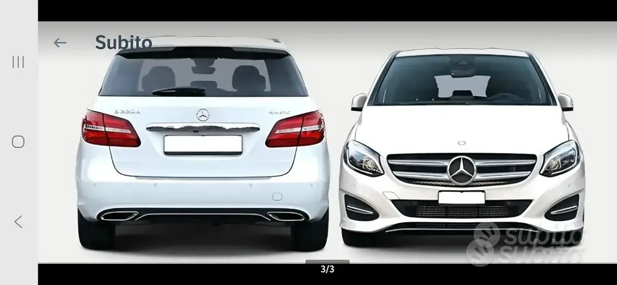 Usata Mercedes B180 109 CV (80 kW) 2018 Bianco Utilitaria