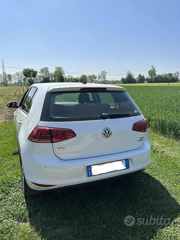 Usata VW Golf VII 110 CV (80 kW) 2015 Bianco Berlina