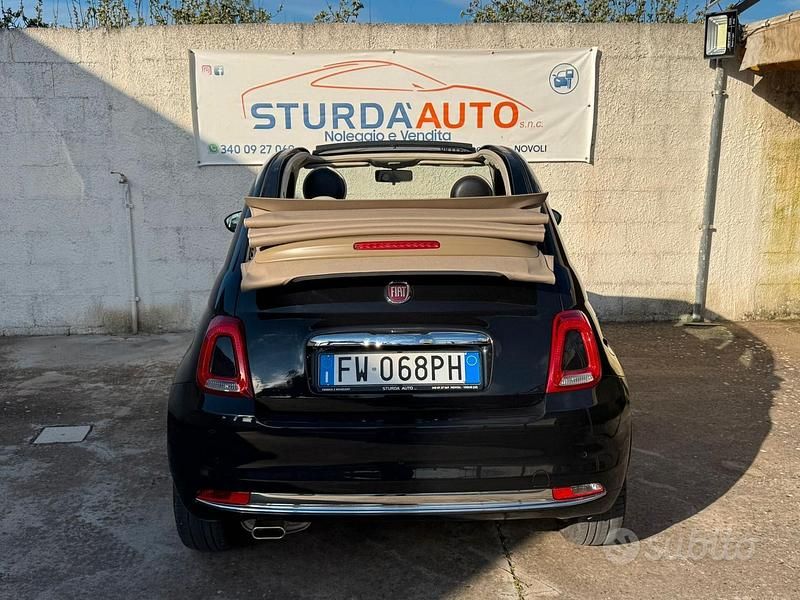 Usata Fiat 500C Lounge 69 CV (50 kW) 2019 Nero Cabrio