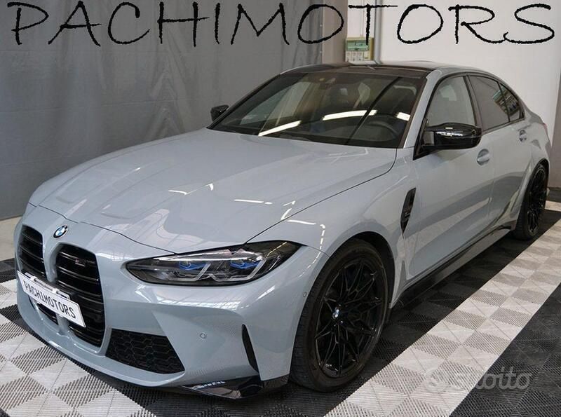 Brooklyn grey metallic Usata 2021 BMW M3 Competition Edition Tre volumi | 72.000 € (Super prezzo) - Immagine 1/4
