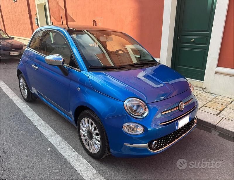 Usata Fiat 500 Lounge 69 CV (50 kW) 2018 Blu Berlina