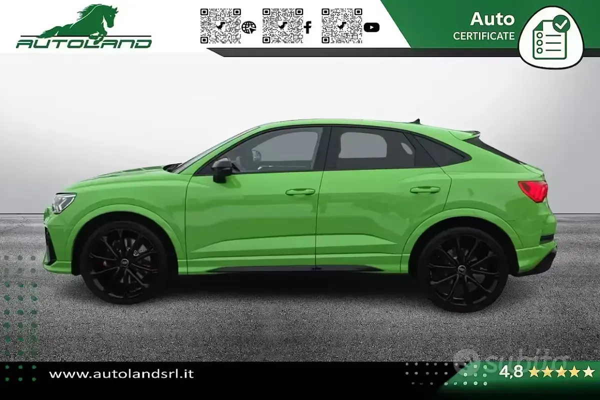 Usata Audi RS Q3 Comfort 400 CV (294 kW) 2024 Verde SUV