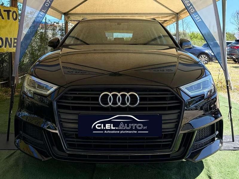 Usata Audi A3 S-Line 150 CV (110 kW) 2019 Nero Berlina