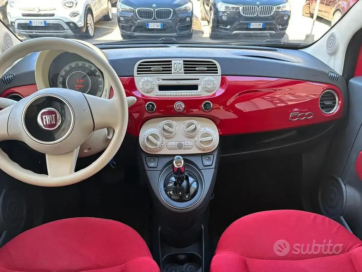 Usata Fiat 500 Pop 69 CV (50 kW) 2009 Rosso Cabrio
