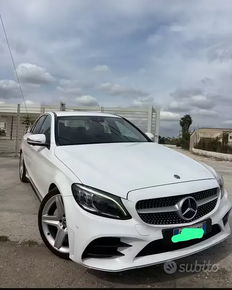Usata Mercedes C220 Premium 194 CV (142 kW) 2020 Bianco Berlina