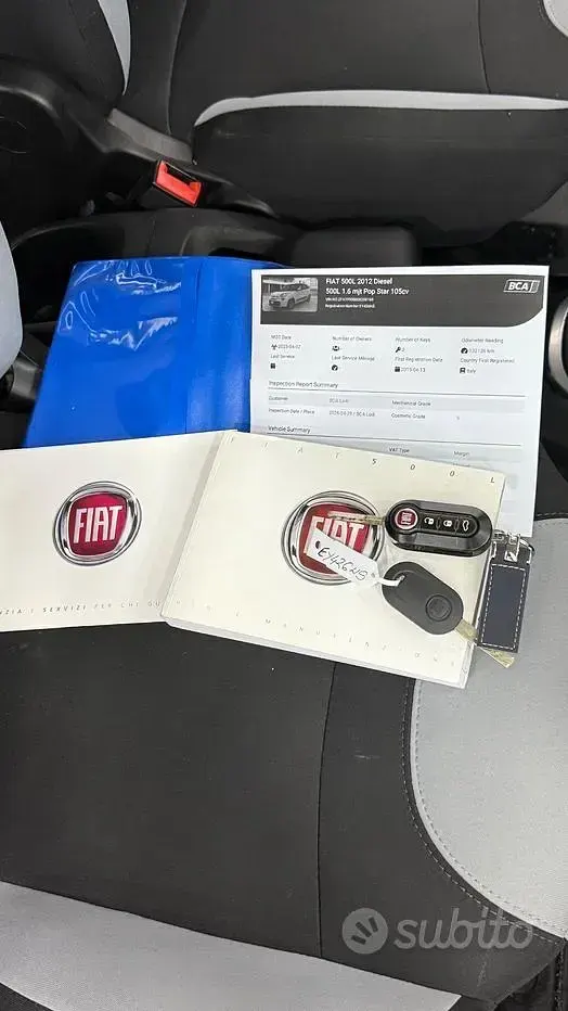 Usata Fiat 500L Lounge 105 CV (77 kW) 2016 Bianco Monovolume
