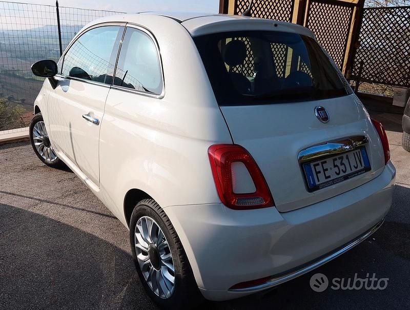 Usata Fiat 500 Lounge 70 CV (51 kW) 2016 Bianco Berlina