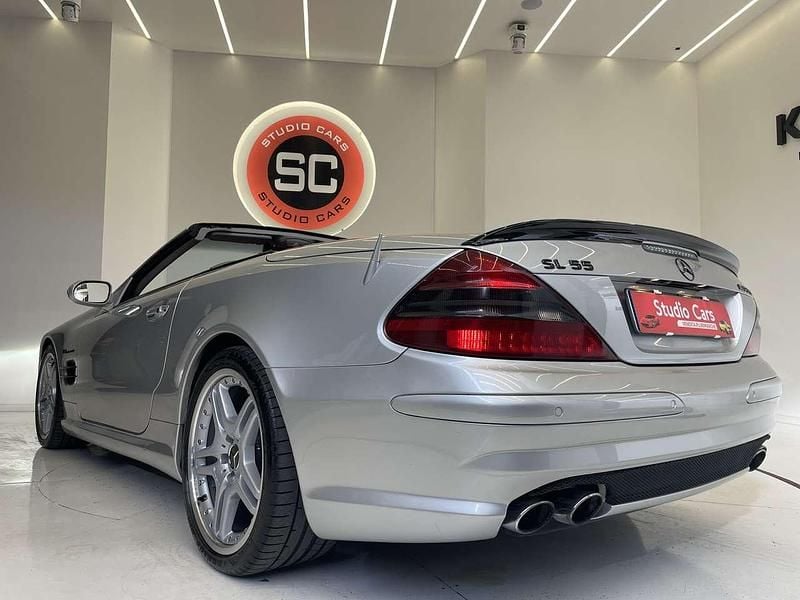 Usata Mercedes SL55 AMG AMG 500 CV (367 kW) 2002 Argento Cabrio