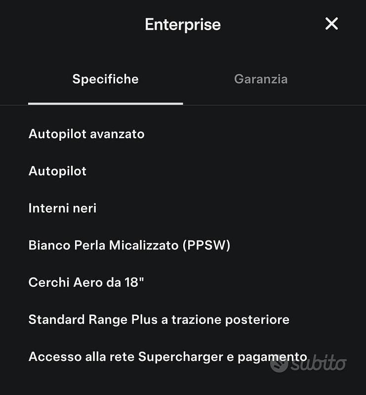 Usata Tesla Model 3 Standard Range 208 kW (283 CV) 2021 Bianco Berlina