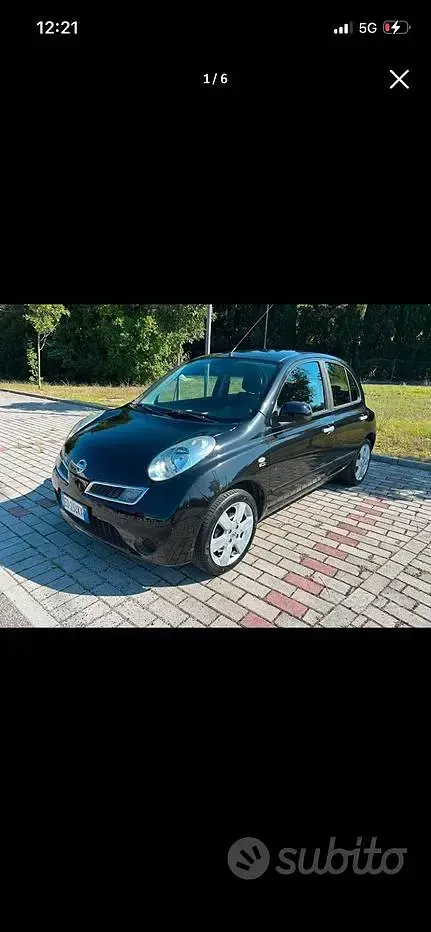 Usata Nissan Micra 2010 Nero Utilitaria