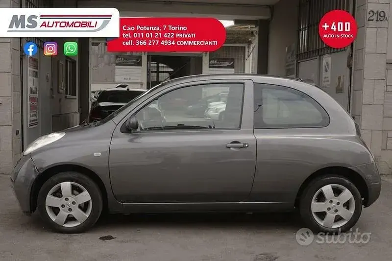 Usata Nissan Micra Acenta 80 CV (58 kW) 2004 Grigio Utilitaria