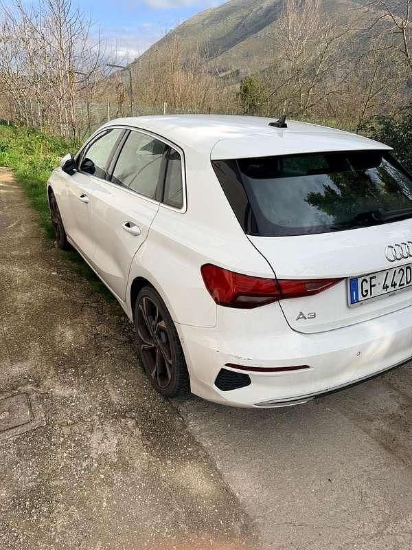 Usata Audi A3 Advanced 150 CV (110 kW) 2021 Bianco Berlina