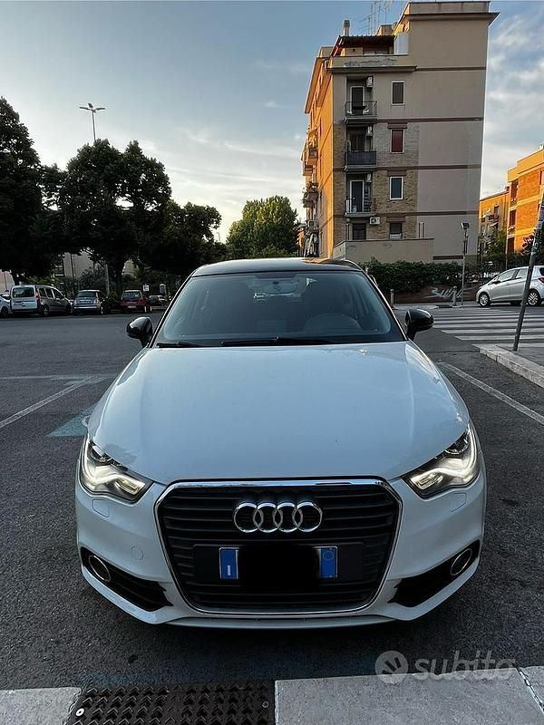 Usata Audi A1 90 CV (66 kW) 2014 Bianco Utilitaria