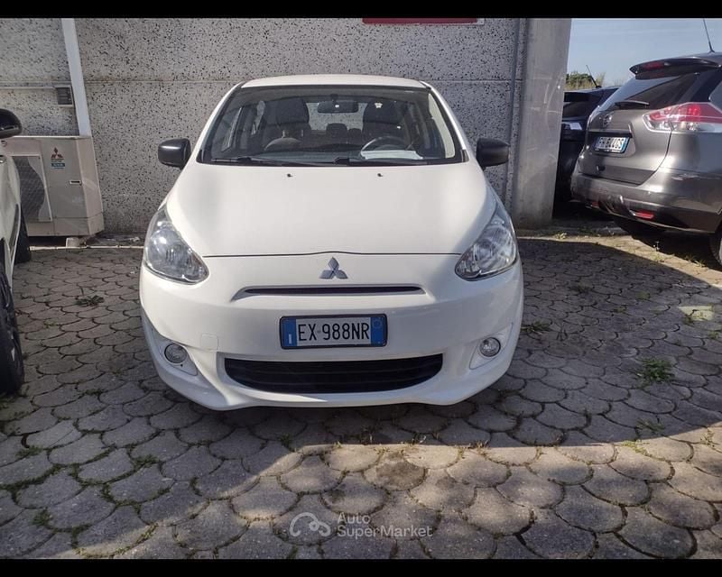 Usata Mitsubishi Space Star Intense 71 CV (52 kW) 2014 Bianco Monovolume