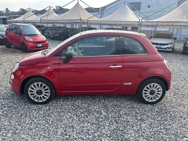Usata Fiat 500 Lounge 69 CV (50 kW) 2009 Rosso Cabrio
