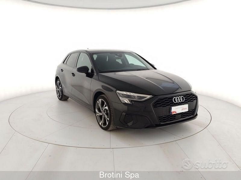 Usata Audi A3 Advanced 150 CV (110 kW) 2022 Nero mythos metallizzato Berlina