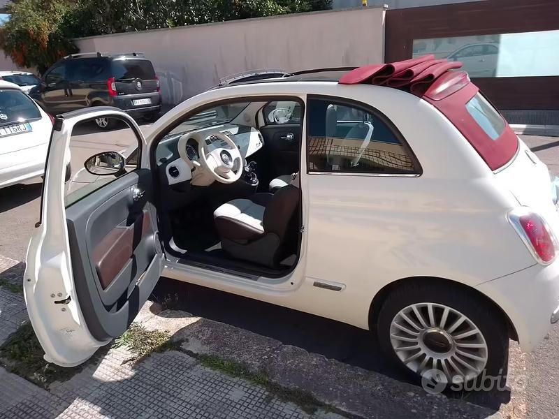 Usata Fiat 500C 2012 Bianco Cabrio