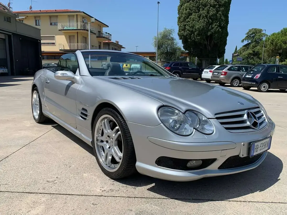 Usata Mercedes SL55 AMG AMG 476 CV (350 kW) 2004 Argento met. Cabrio