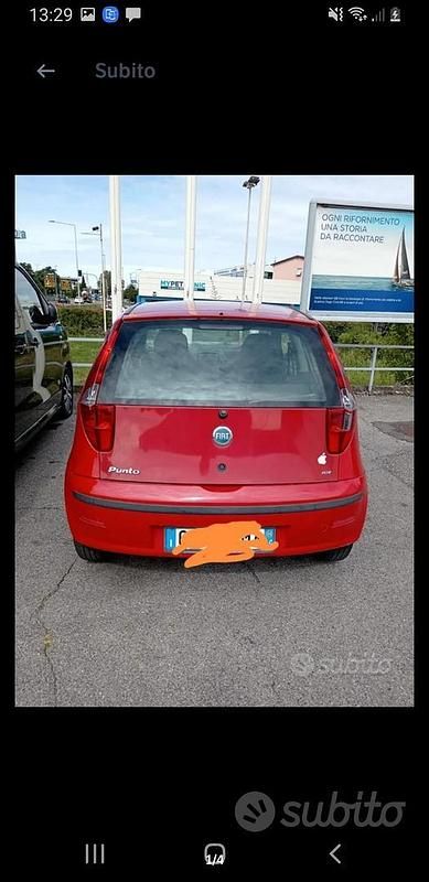 Usata Fiat Punto 2004 Rosso Utilitaria