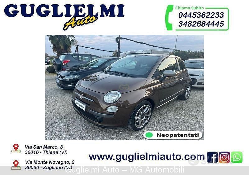 Usata Fiat 500 69 CV (50 kW) 2009 Marrone Cabrio